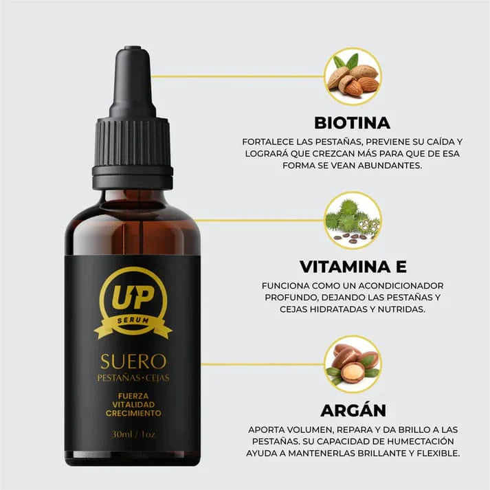SERUM UP PRO® Alargamiento de pestañas y cejas.
