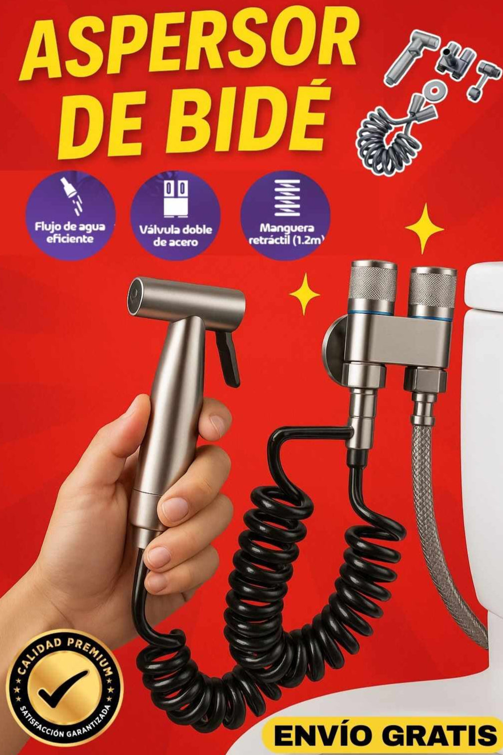 HYDROFLEX - VALVULA DOBLE DE ACERO INOXIDABLE💧 | ENVÍO GRATIS 🤩
