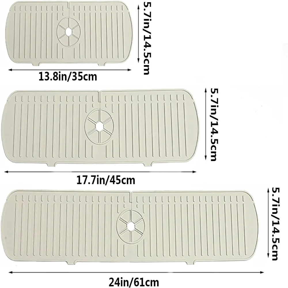 Alfombrilla de silicona para grifo