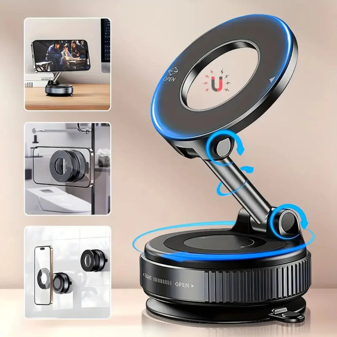 SOPORTE MAGNETICO PRO 360°  PARA CELULAR -DISEÑO PREMIUM Y COMPACTO